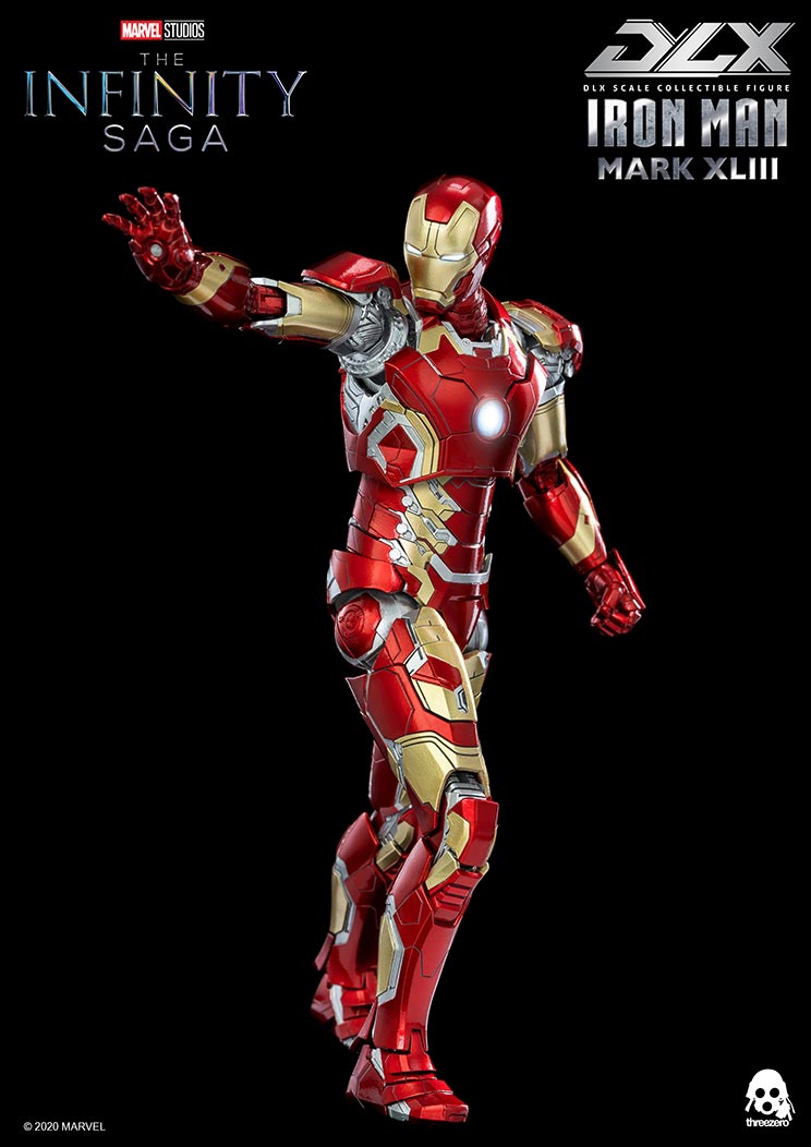 Avengers: Infinity Saga Iron Man Mark 43 DLX Three Zero
