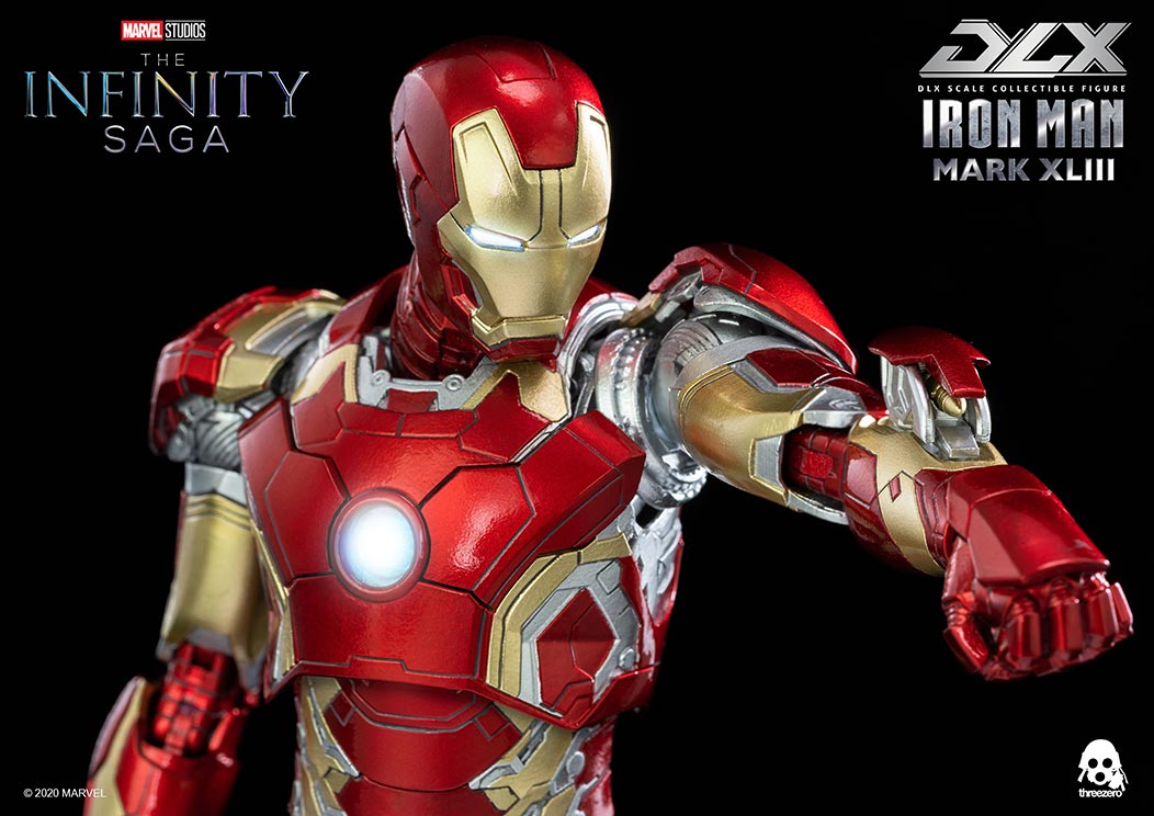 Avengers: Infinity Saga Iron Man Mark 43 DLX Three Zero