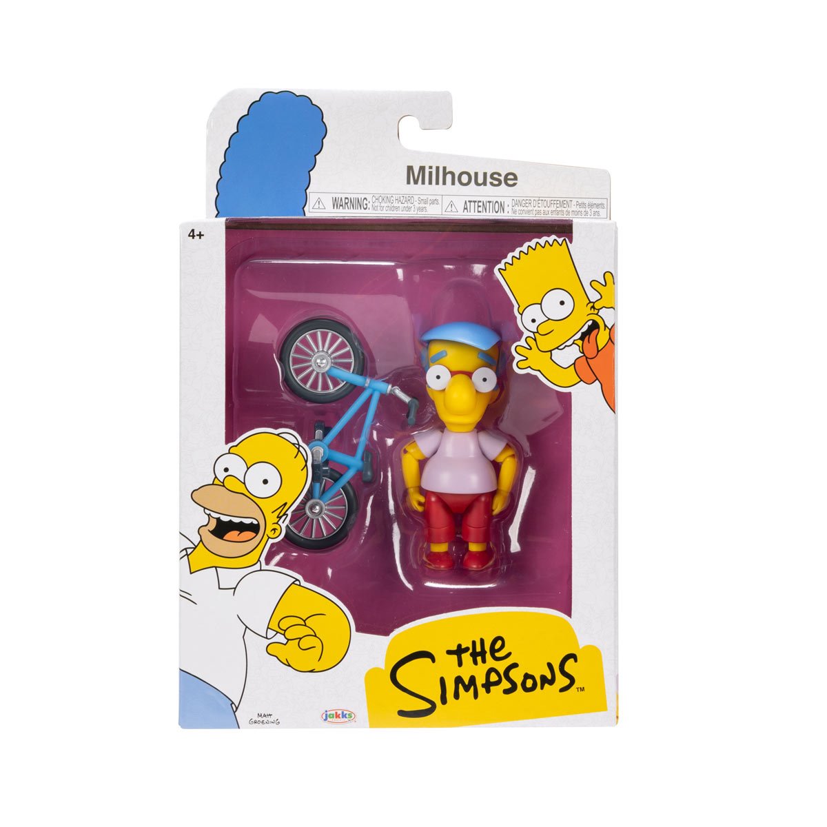 The Simpsons Milhouse with Bicycle Jakks Pacific