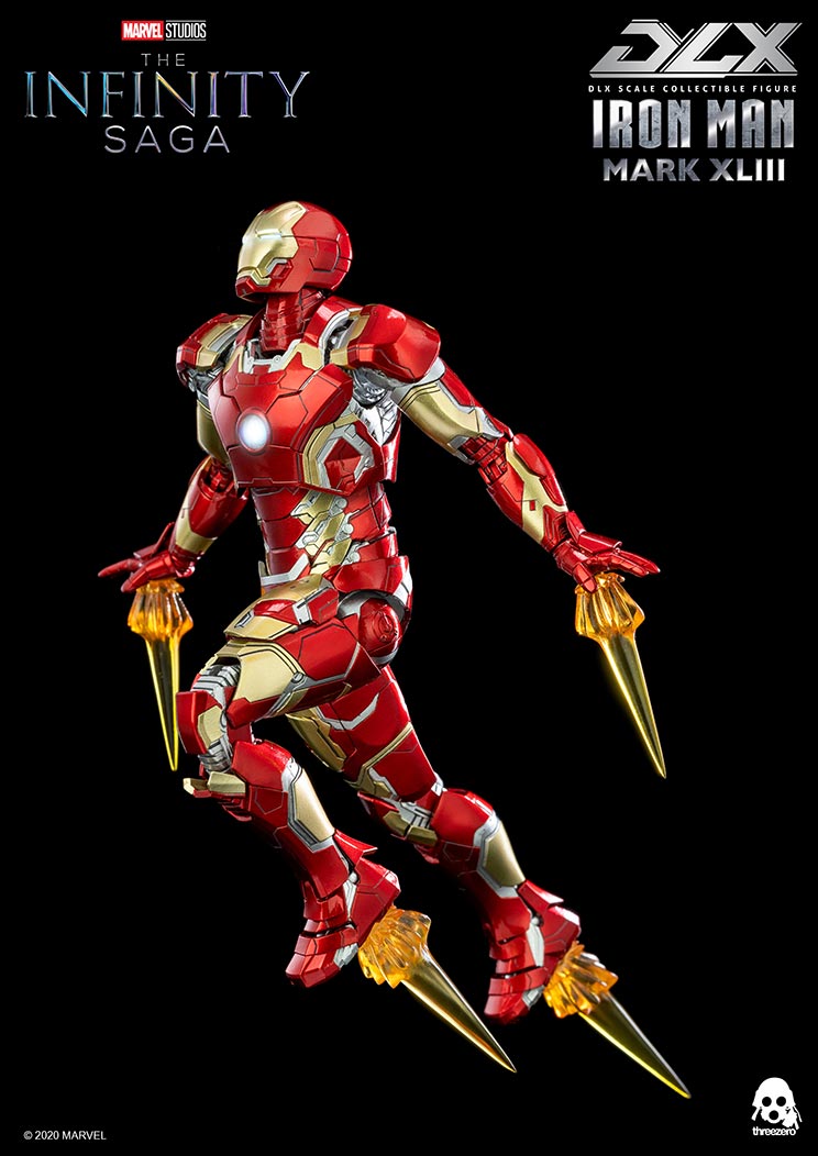 Avengers: Infinity Saga Iron Man Mark 43 DLX Three Zero