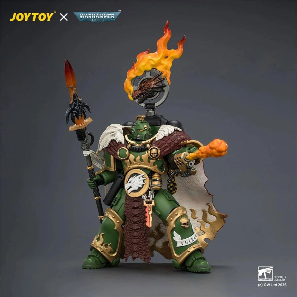 [Preventa] Joy Toy Warhammer 40,000 Salamanders Vulkan He'stan the Forgefather 1:18 Scale Figure