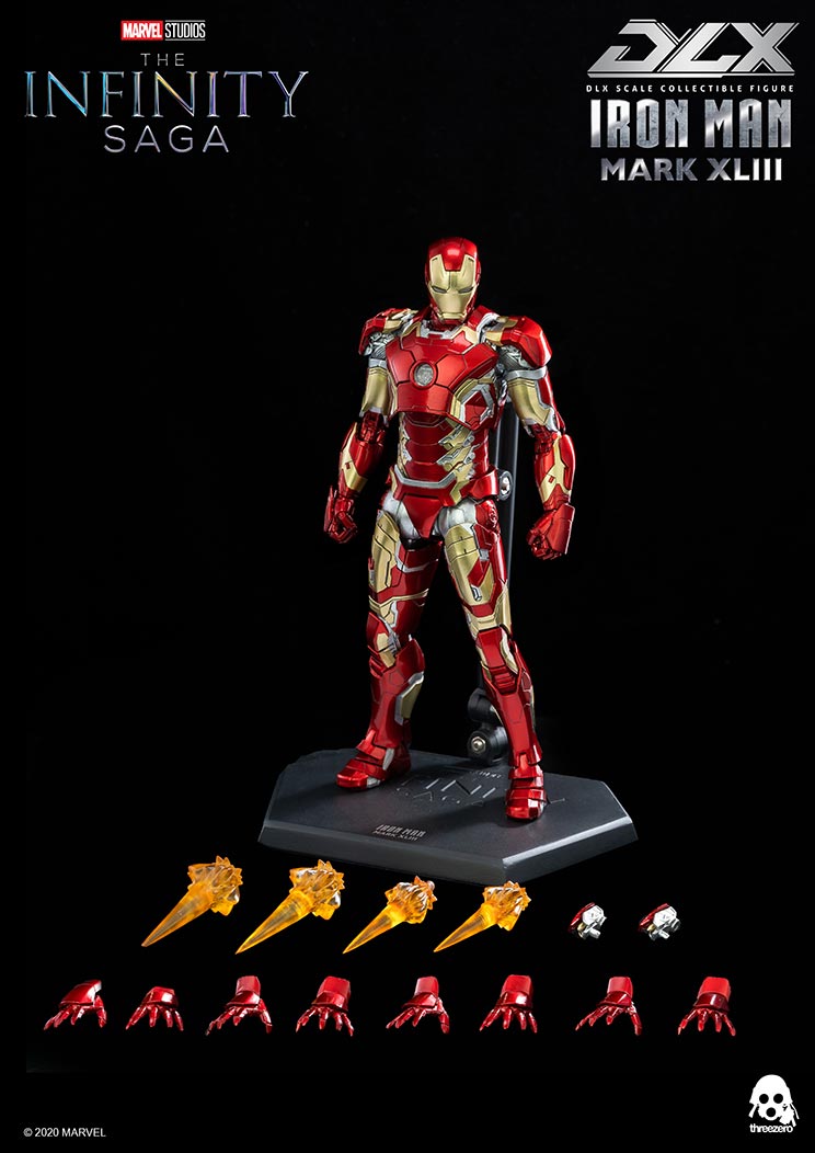 Avengers: Infinity Saga Iron Man Mark 43 DLX Three Zero