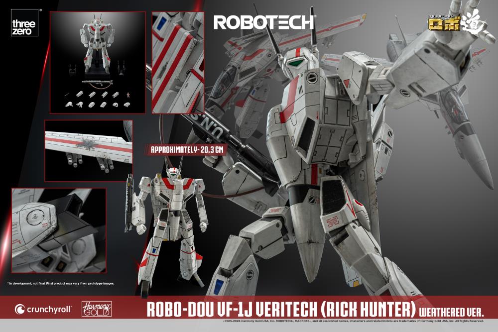 Robotech ROBO-DOU VF-1J Veritech (Rick Hunter Weathered Ver.) Exclusive Edition Three Zero
