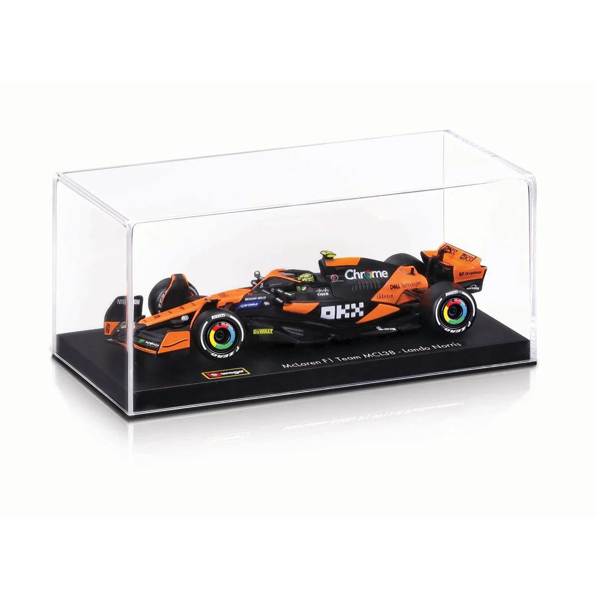 Formula 1 McLaren MCL38 Lando Norris # 4 with Helmet (2024) Die-Cast Metal 1:43 Bburago