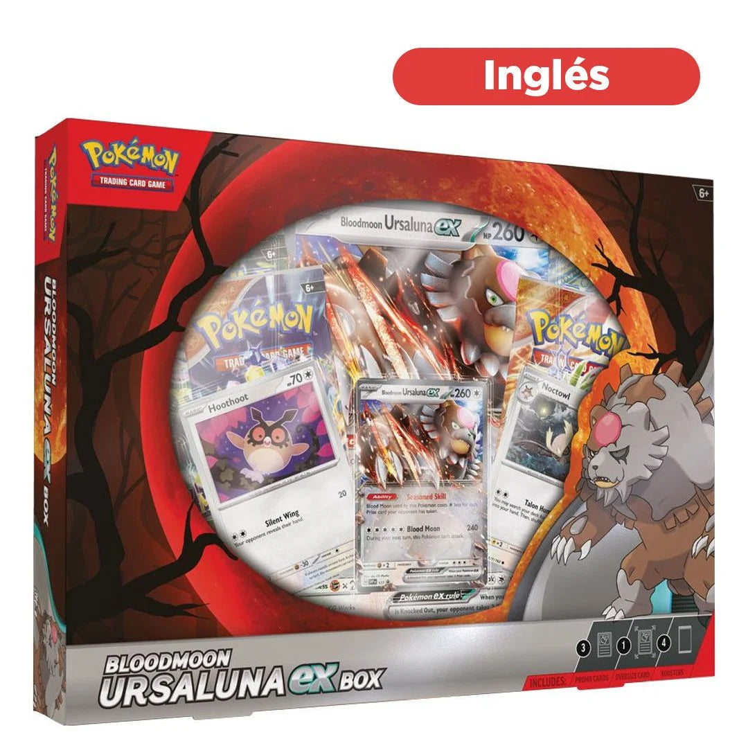 Pokémon TCG: Bloodmoon Ursaluna ex Box INGLÉS/ESPAÑOL