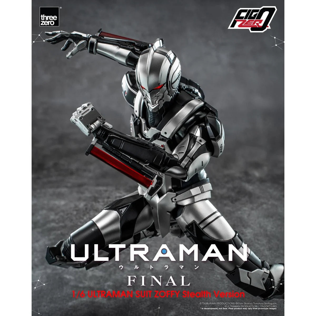 [Preventa ] Ultraman Final Season Ultraman Suit Zoffy Stealth Version 1:6 Threezero