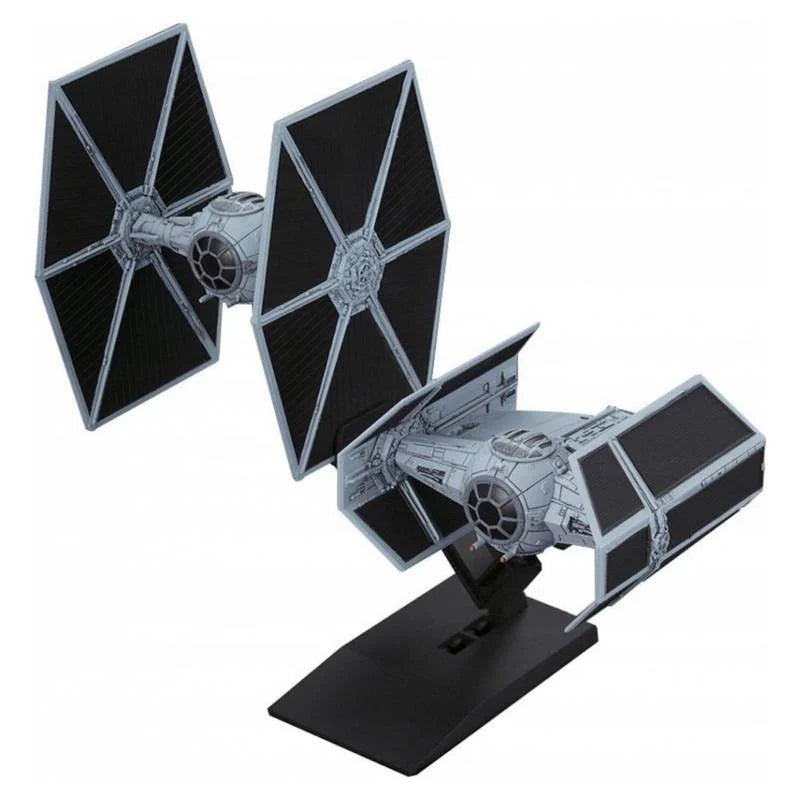 Star Wars Vehicle Model 007 Tie Advanced X 1 &amp; Fighter Set Bandai Hobby