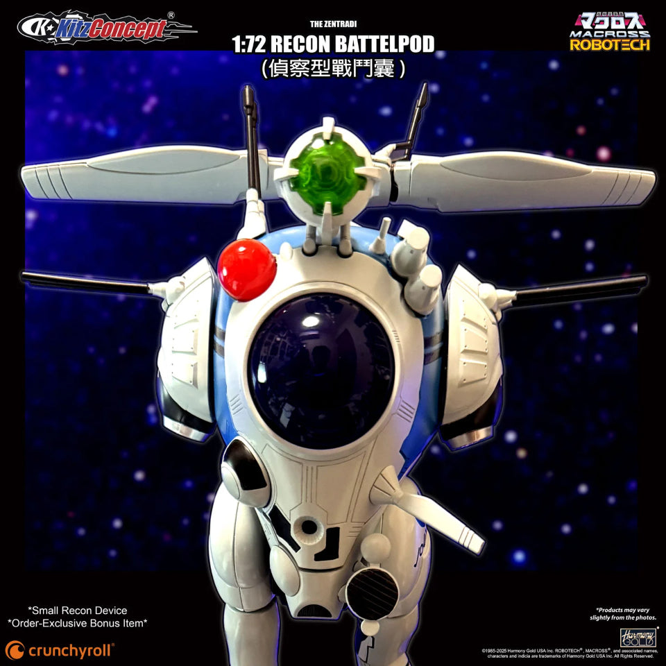 [Preventa] Macross Zentraedi Recon Battle Pod 1/72 Scale Action Figure (With Bonus)