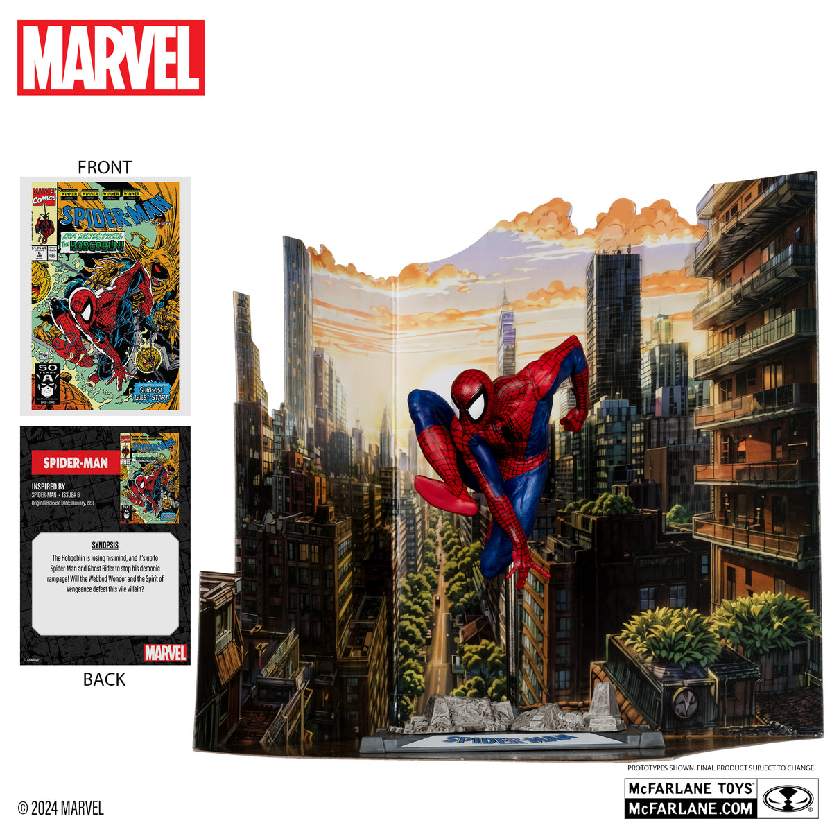 Marvel Comics Spider-Man (Spider-Man #6) 1/10 MCFARLANE TOYS