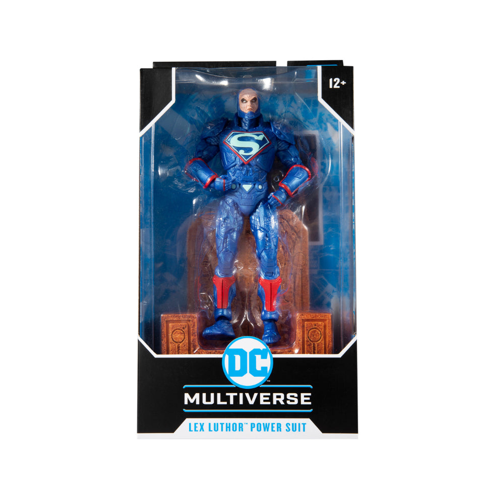DC Multiverse Lex Luthor w/Blue Power Suit and Throne 7&quot; Figure