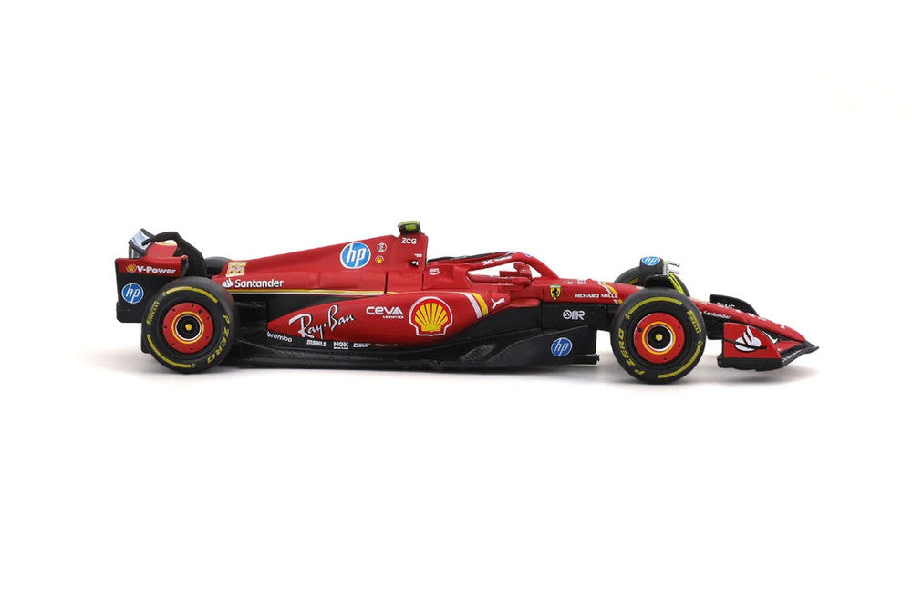 Formula 1 Ferrari SFR SF-24 Carlos Sainz #55 with Helmet (2024) Die-Cast Metal 1:43 Bburago