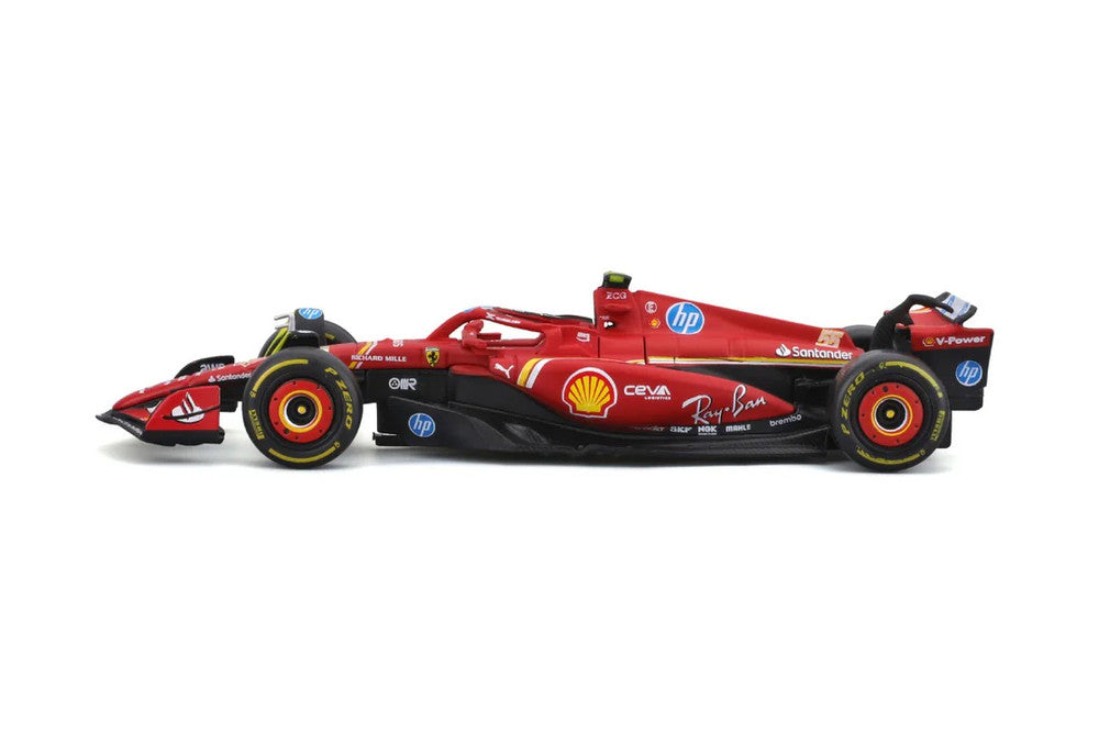 Formula 1 Ferrari SFR SF-24 Carlos Sainz #55 with Helmet (2024) Die-Cast Metal 1:43 Bburago