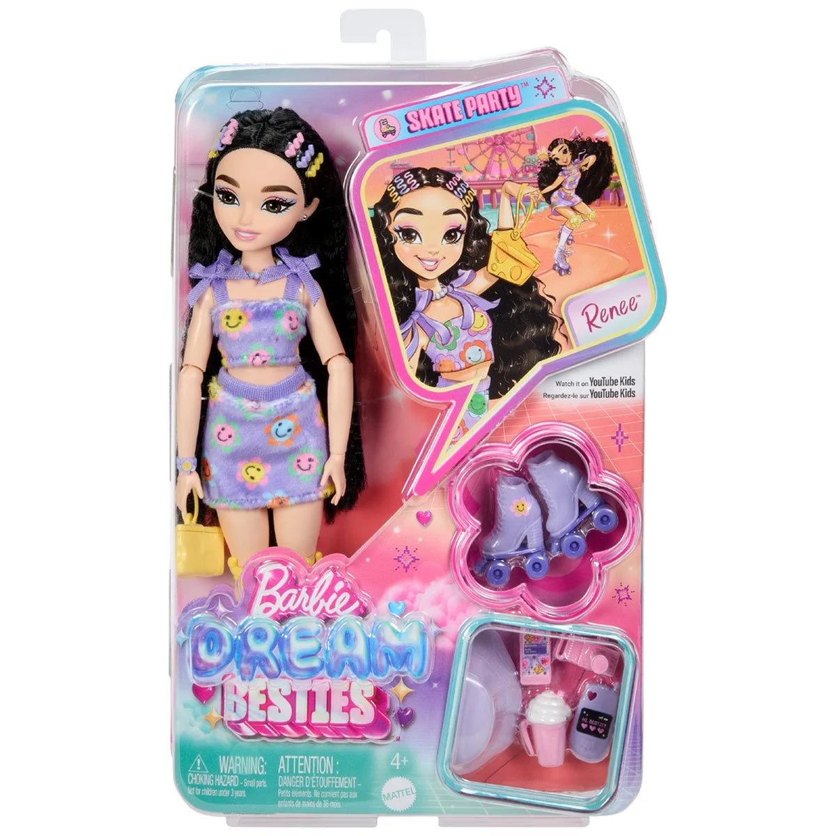 Barbie Dream Besties Skate Party Barbie Renee Doll Mattel