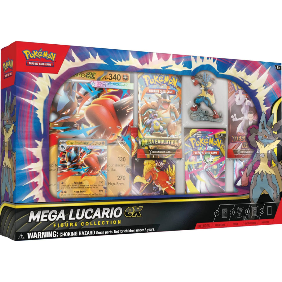 Pokémon TCG: Mega Lucario ex Figure Collection - INGLÉS/ESPAÑOL