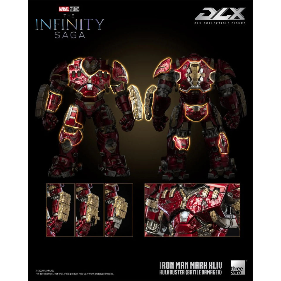 [Preventa]  Marvel Studios: The Infinity Saga Iron Man Mark 44 Hulkbuster Battle Damaged DLX Threezero