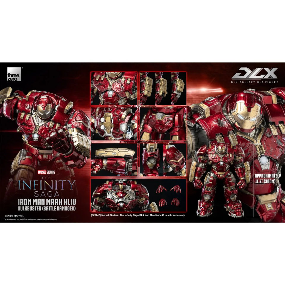 [Preventa]  Marvel Studios: The Infinity Saga Iron Man Mark 44 Hulkbuster Battle Damaged DLX Threezero