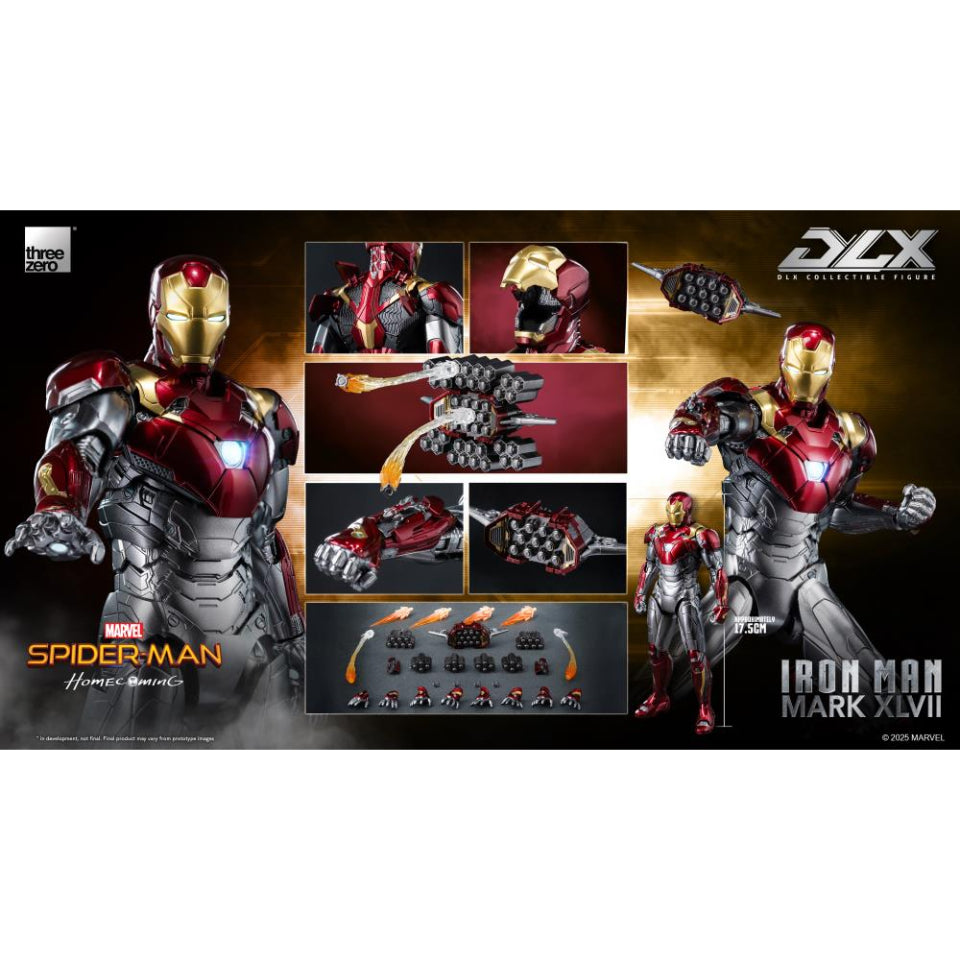 [Preventa]  Spider-Man: Homecoming Iron Man Mark 47 DLX Action Figure Three Zero