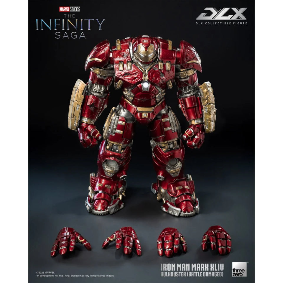 [Preventa]  Marvel Studios: The Infinity Saga Iron Man Mark 44 Hulkbuster Battle Damaged DLX Threezero