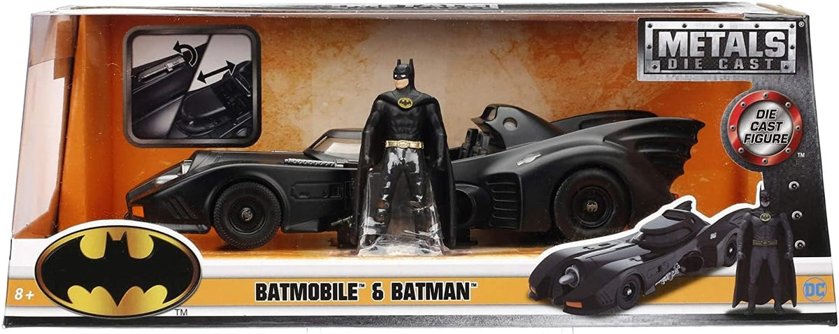 Batman 1989 Movie Batmobile 1:24 Scale Die-Cast Metal Vehicle Jada toys