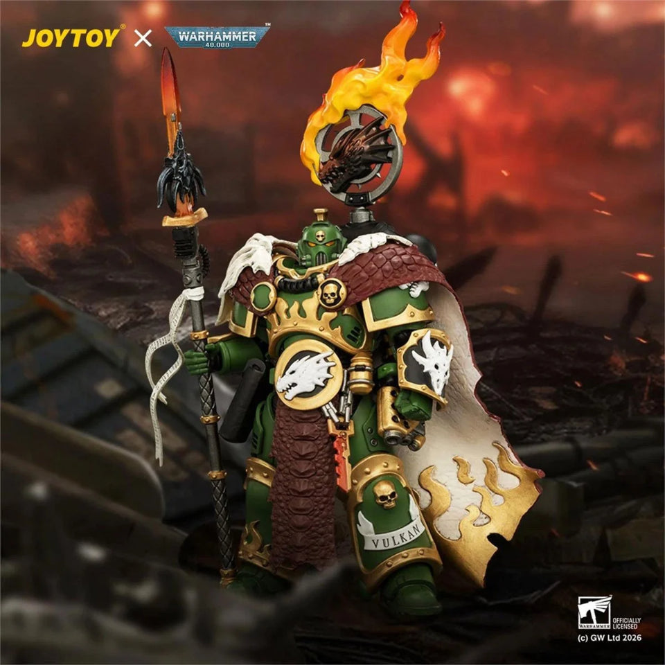 [Preventa] Joy Toy Warhammer 40,000 Salamanders Vulkan He'stan the Forgefather 1:18 Scale Figure