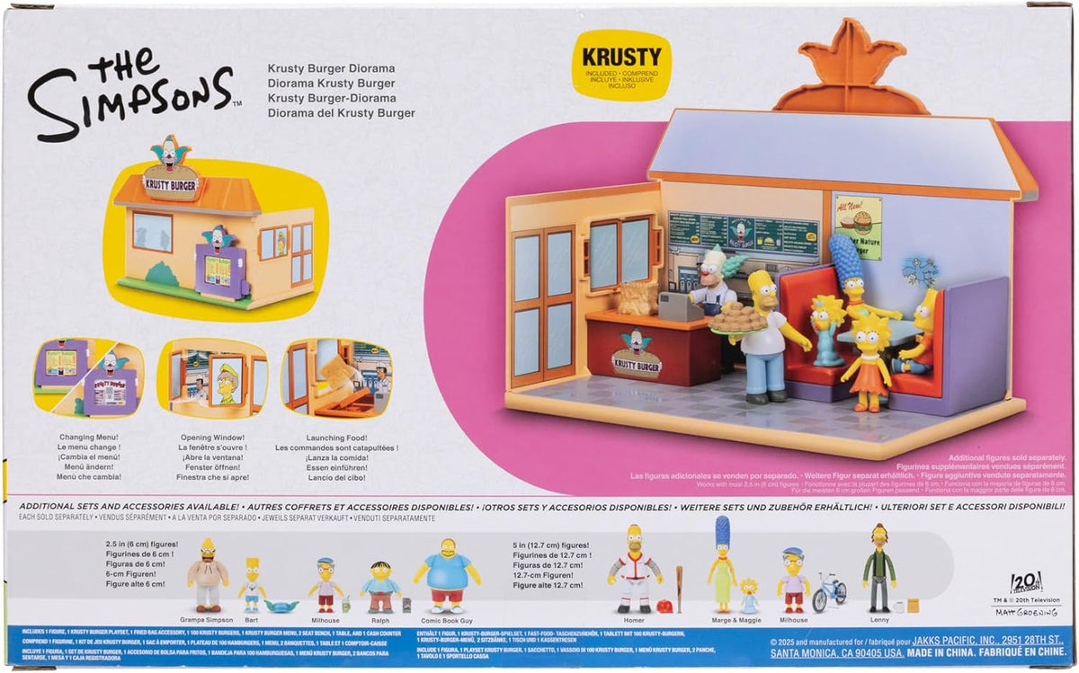 The Simpsons Krusty Burger Diorama Playset Jakks Pacific