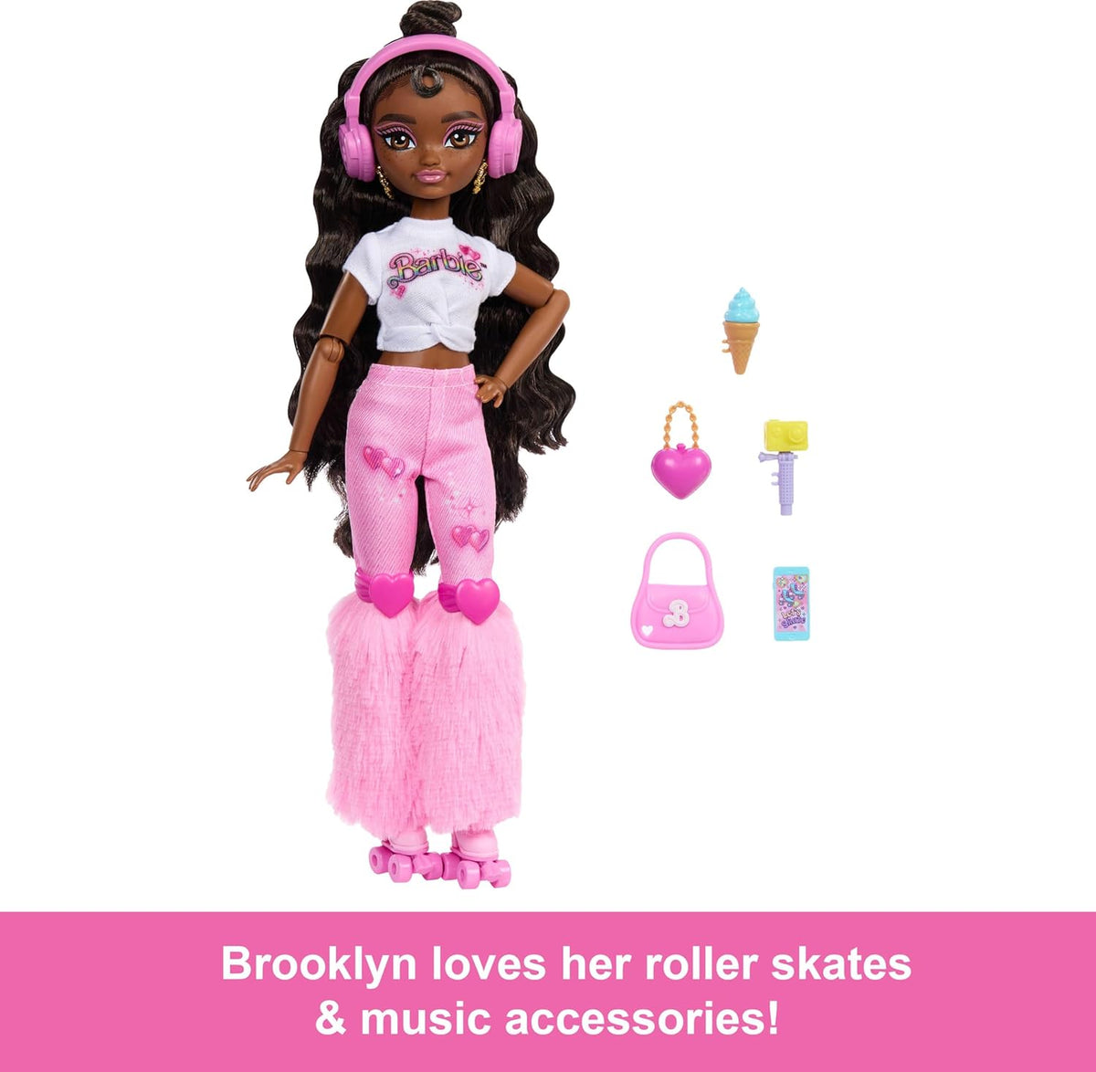Barbie Dream Besties Skate Party Barbie Brooklyn Doll Mattel
