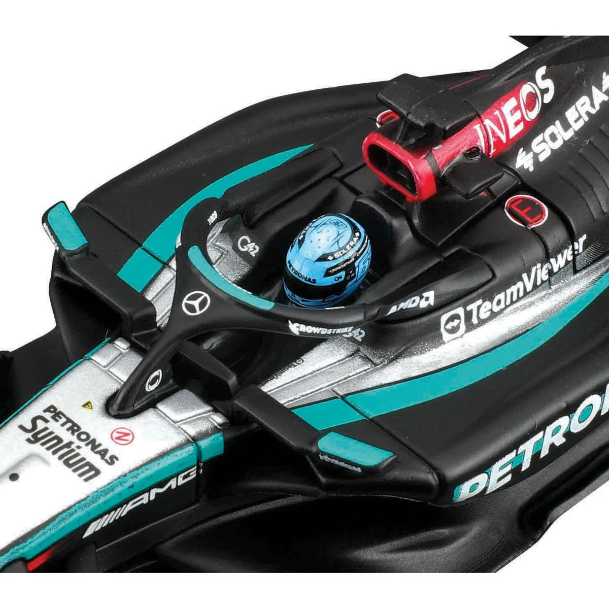 Formula 1 Mercedes W15 George Russell #63 with Helmet (2024) Die-Cast Metal 1:43 Bburago