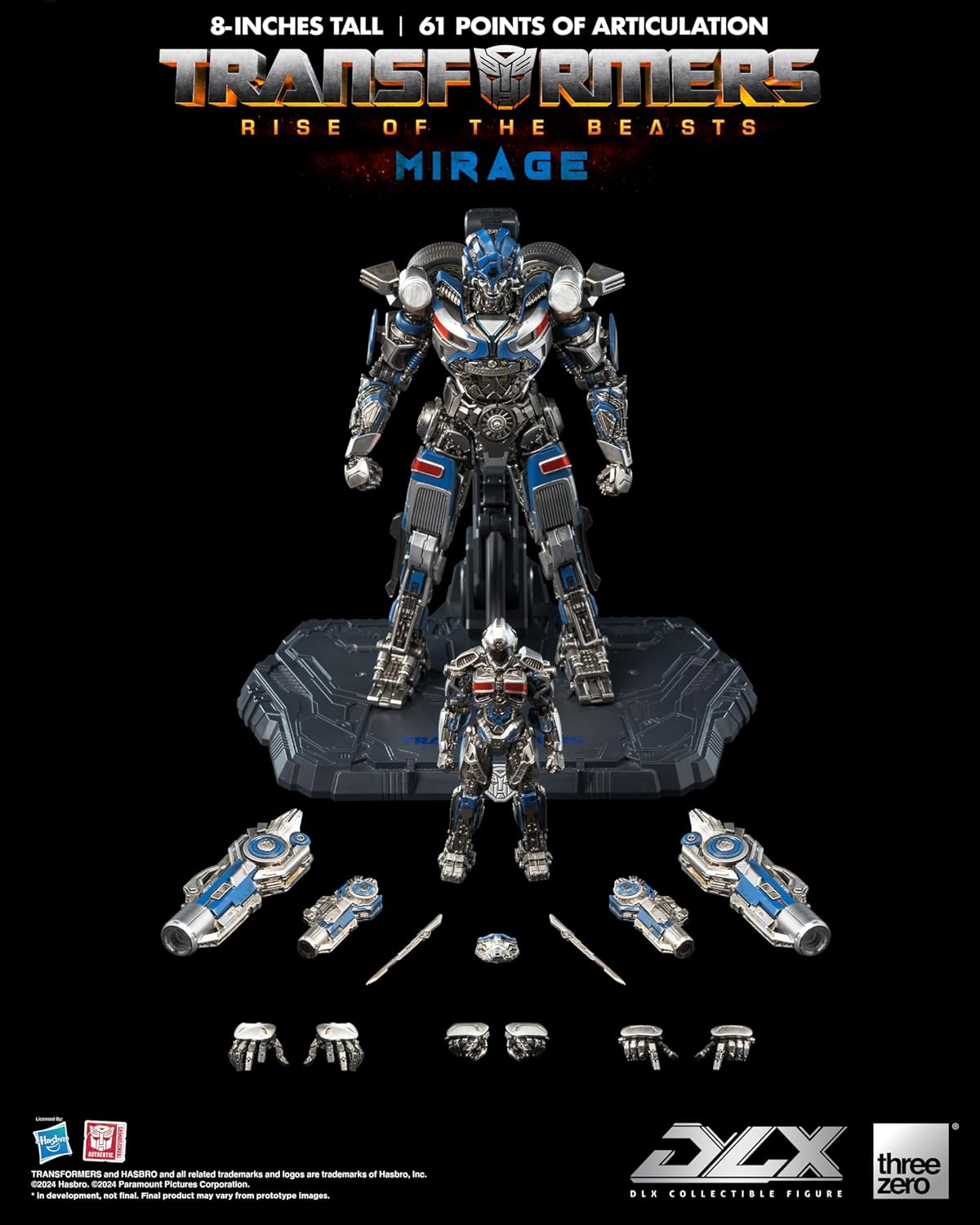 [Preventa] Transformers Rise of the Beasts Mirage DLX THREE ZERO