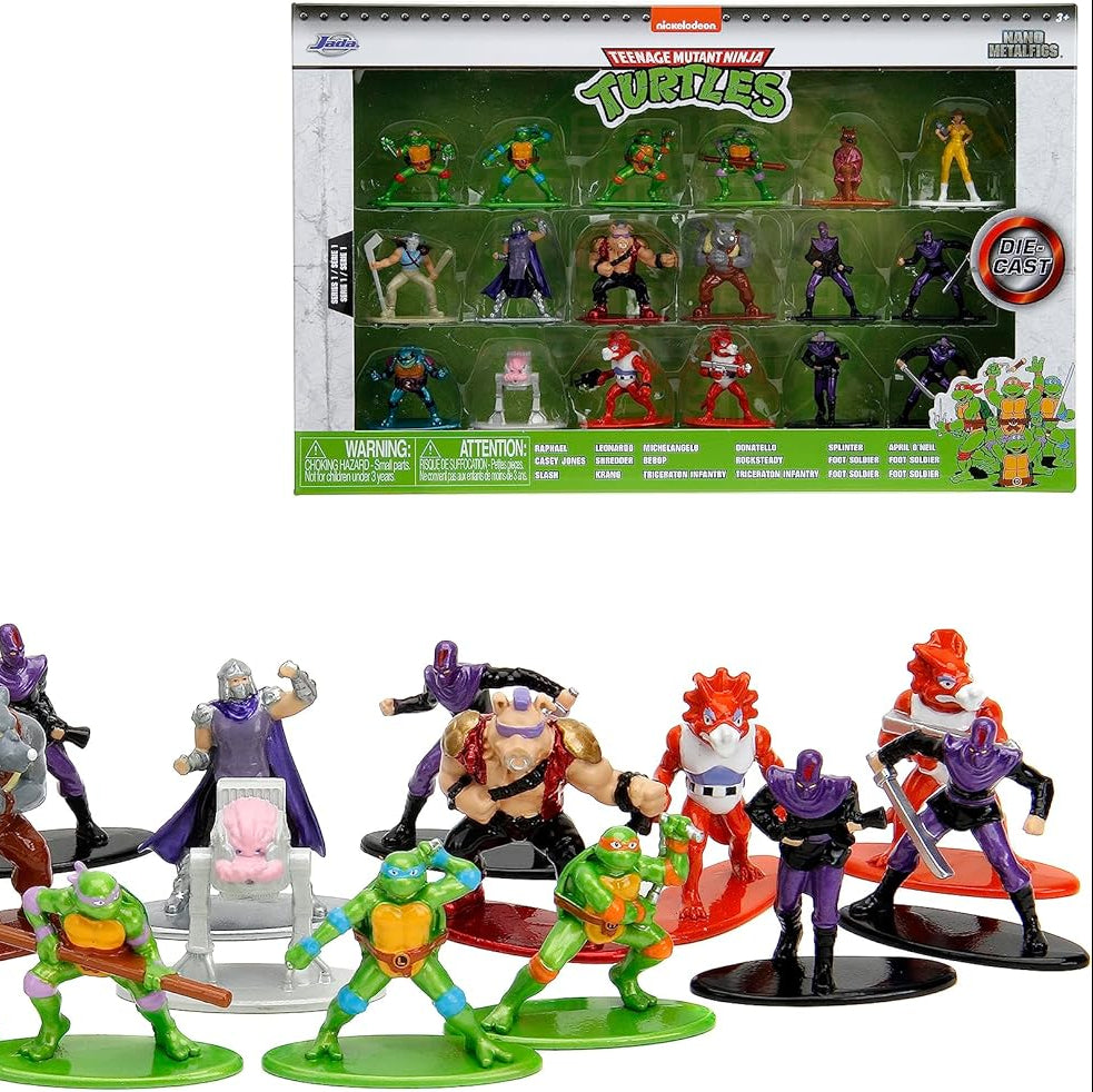 Teenage Mutant Ninja Turtles Nano MetalFigs DieCast Metal Mini Figure 18 Pack Jada Toys