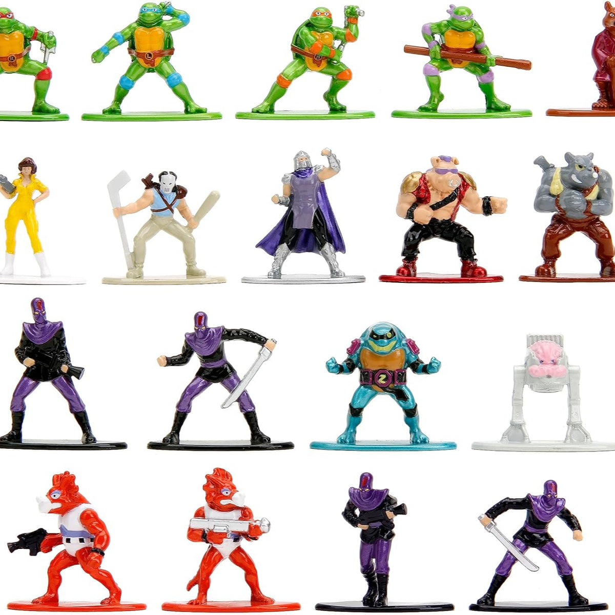 Teenage Mutant Ninja Turtles Nano MetalFigs DieCast Metal Mini Figure 18 Pack Jada Toys