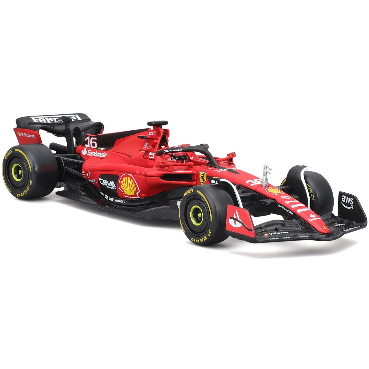 Formula 1 Ferrari SFR SF-23 Charles Leclerc #16 with Helmet (2023) Die-Cast Metal 1:43 Bburago