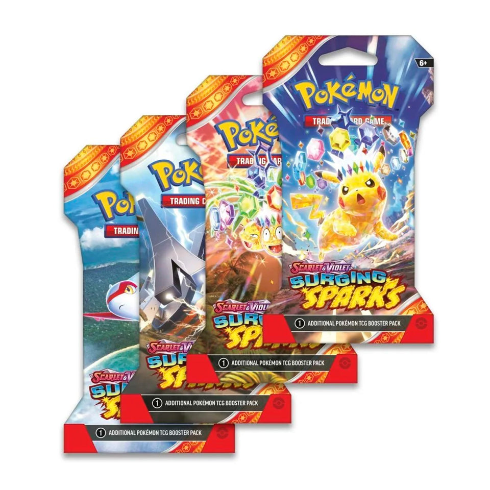 POKEMON Scarlet &amp; Violet 8 Surging Sparks Sleeved Booster / Inglés - Español