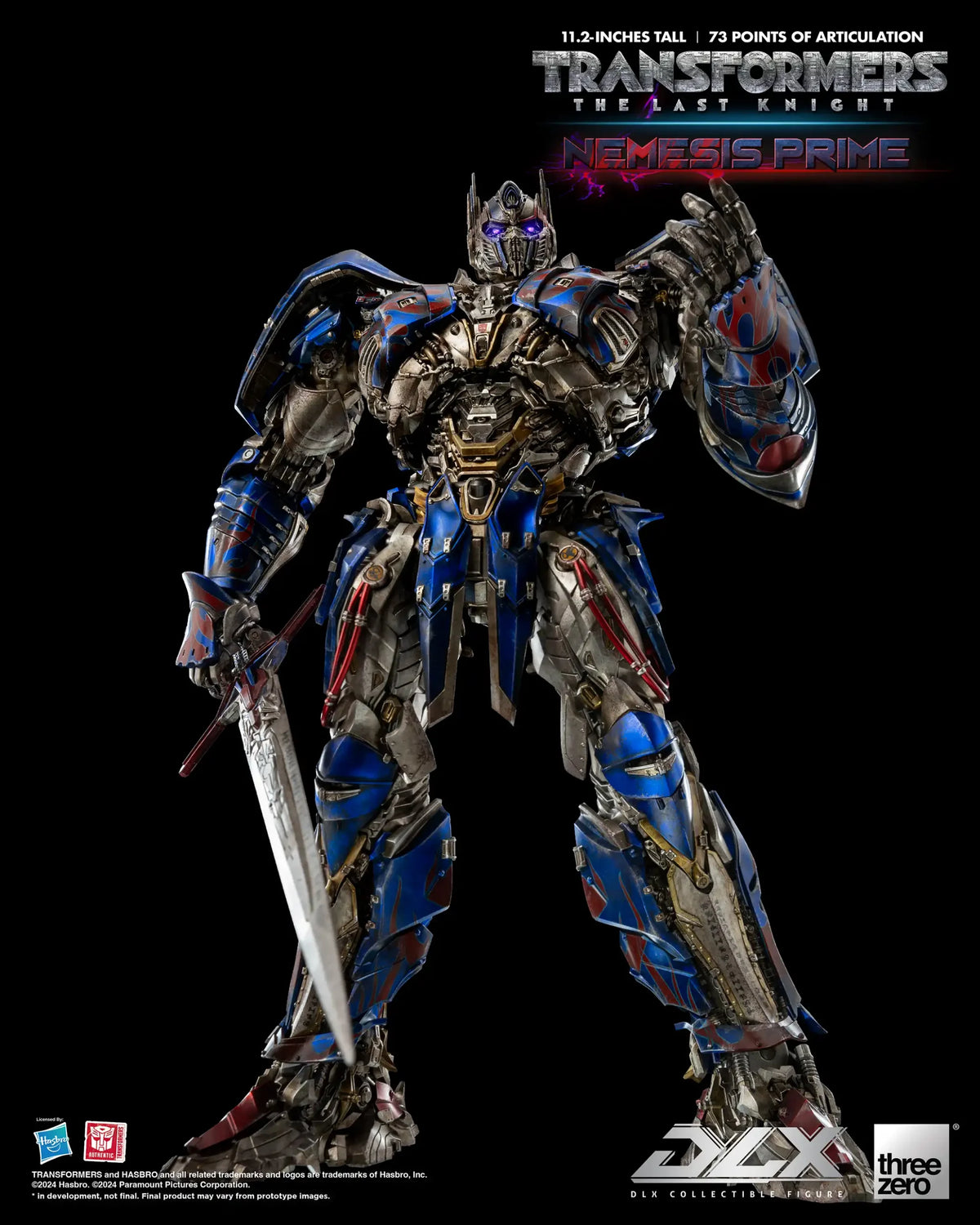 Transformers: The Last Knight Nemesis Prime DLX THREE ZERO