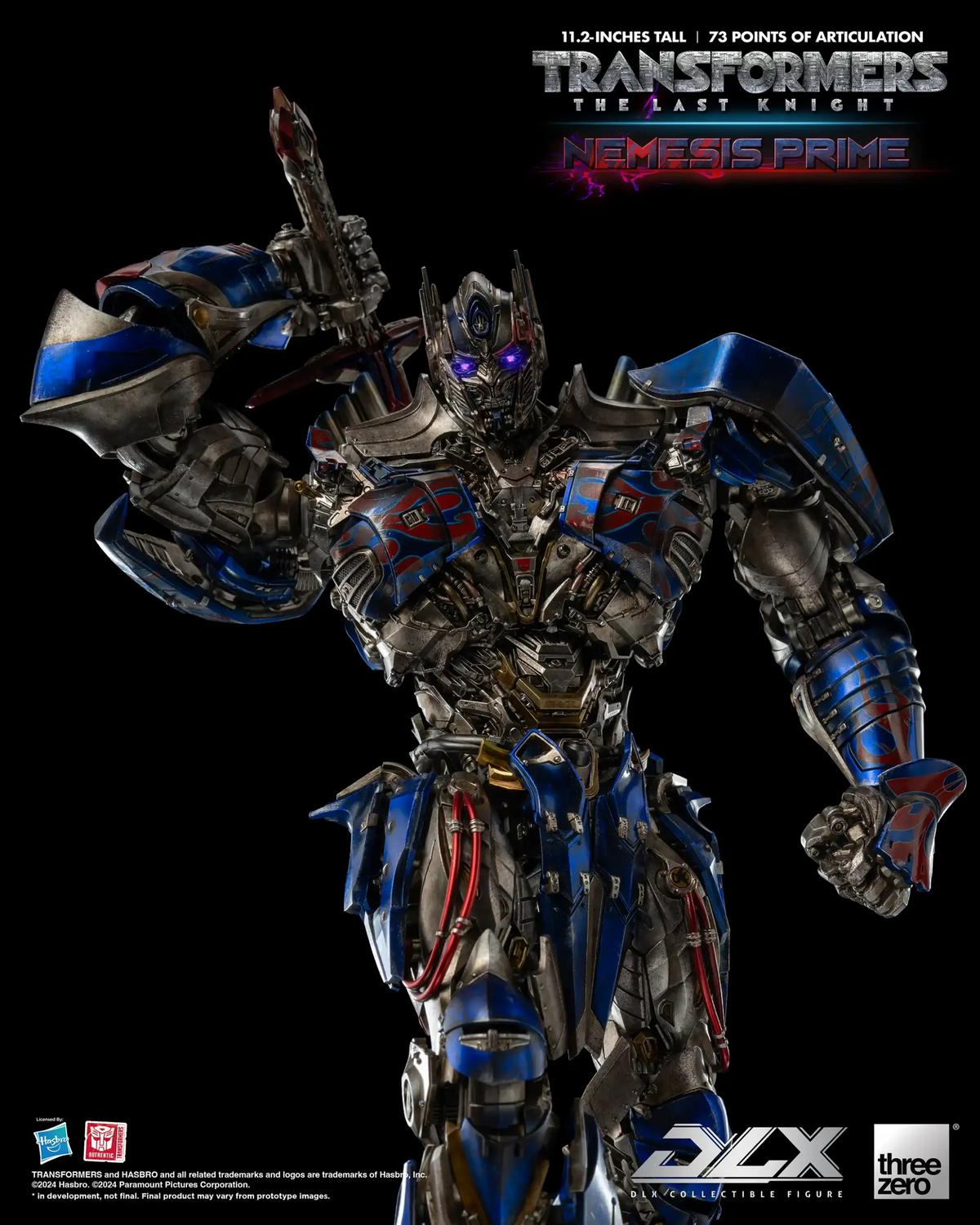Transformers: The Last Knight Nemesis Prime DLX THREE ZERO