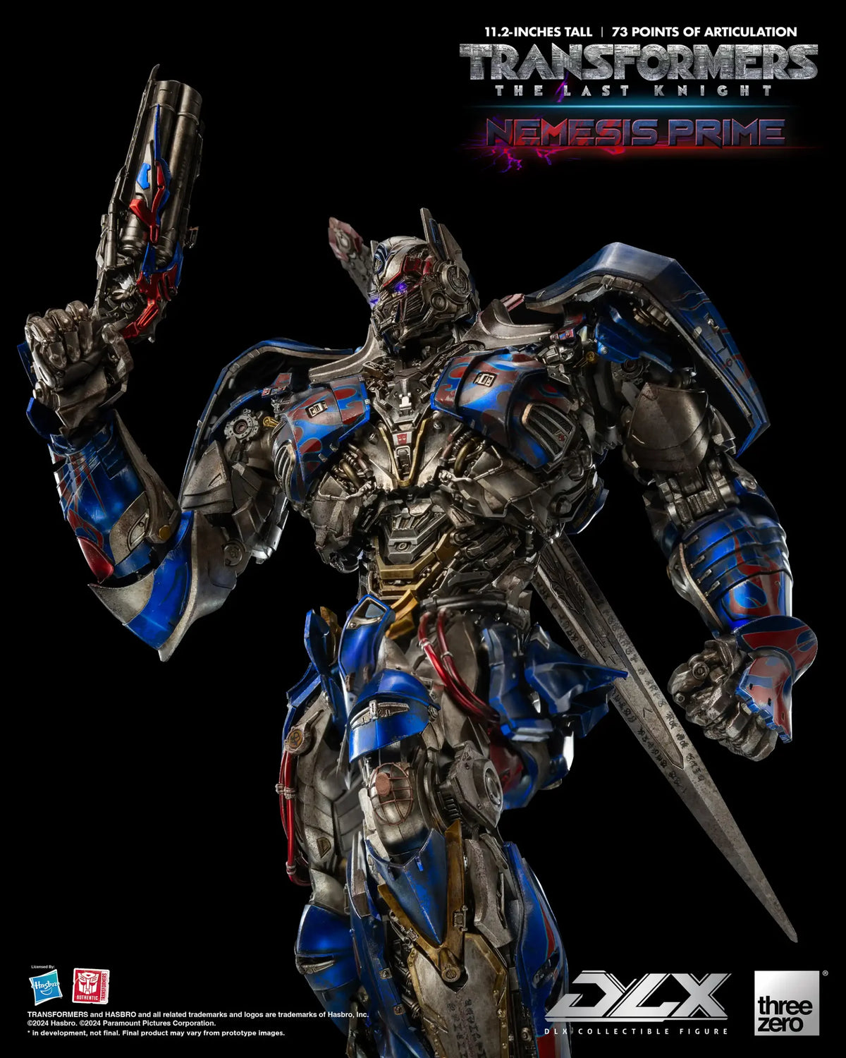 Transformers: The Last Knight Nemesis Prime DLX THREE ZERO