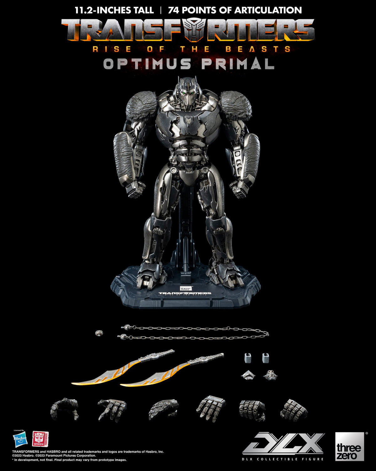 Transformers: Rise of the Beasts Optimus Primal THREE ZERO