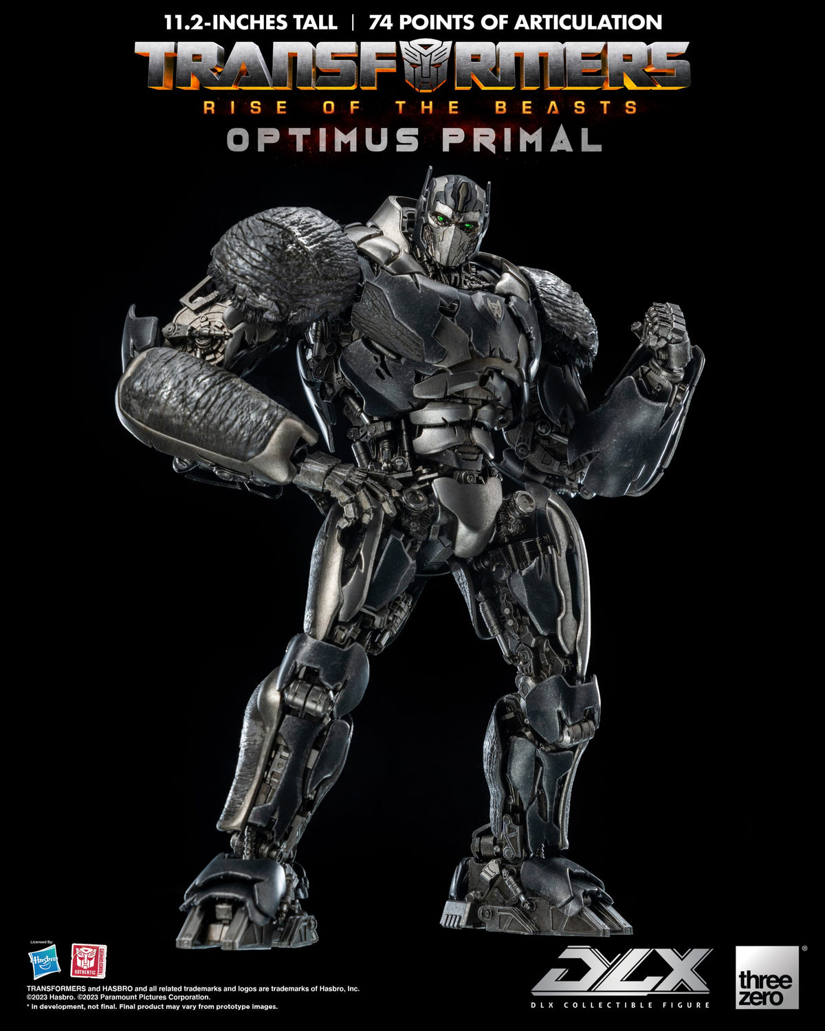 Transformers: Rise of the Beasts Optimus Primal THREE ZERO