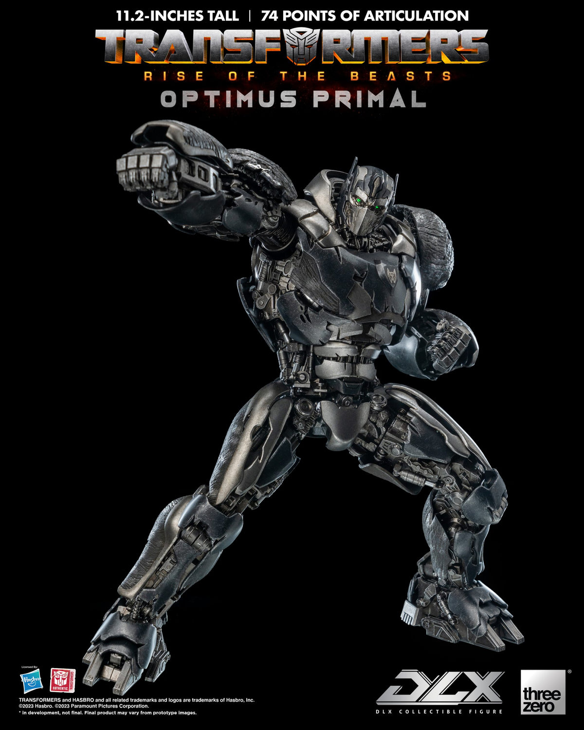 Transformers: Rise of the Beasts Optimus Primal THREE ZERO