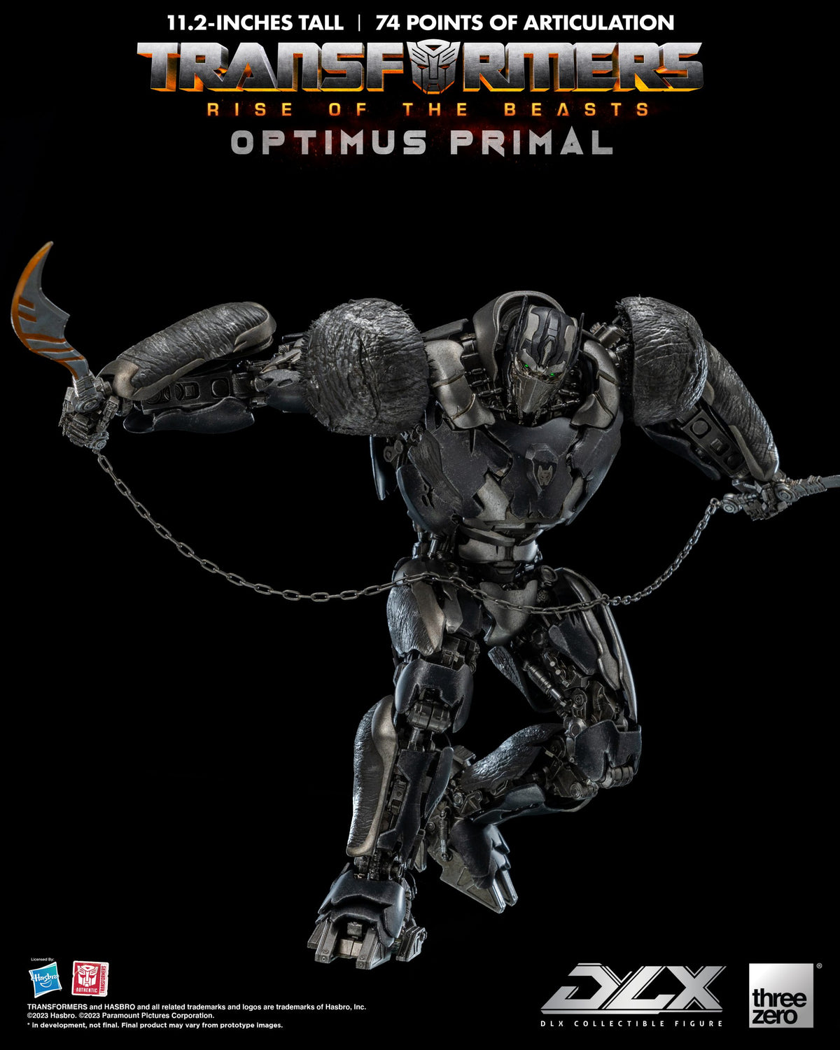 Transformers: Rise of the Beasts Optimus Primal THREE ZERO