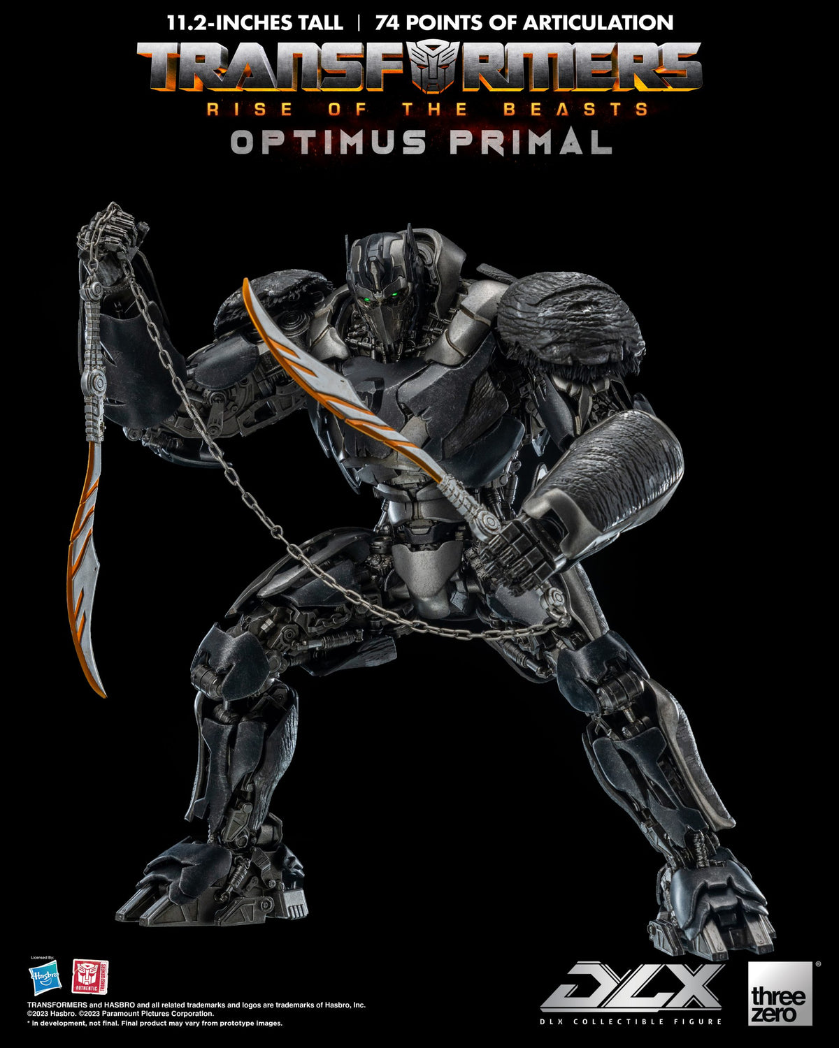 Transformers: Rise of the Beasts Optimus Primal THREE ZERO