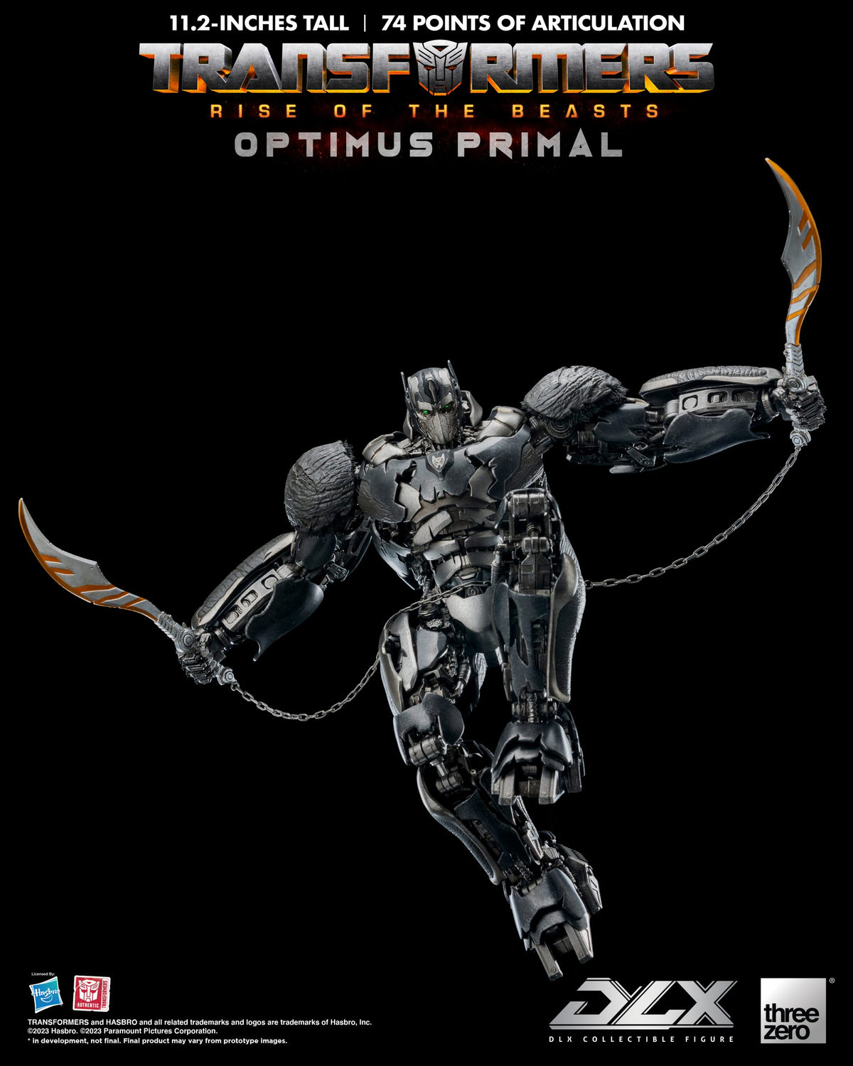 Transformers: Rise of the Beasts Optimus Primal THREE ZERO