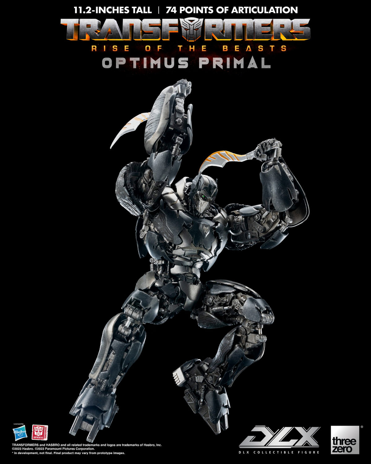 Transformers: Rise of the Beasts Optimus Primal THREE ZERO