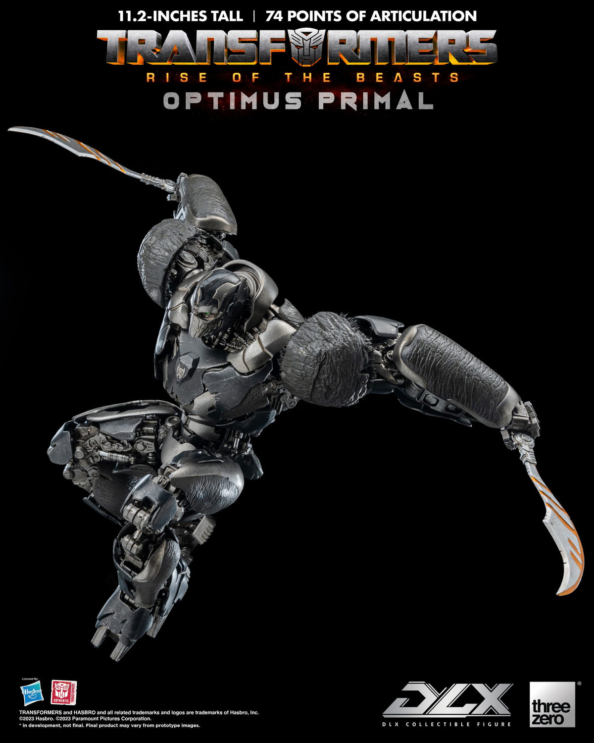 Transformers: Rise of the Beasts Optimus Primal THREE ZERO