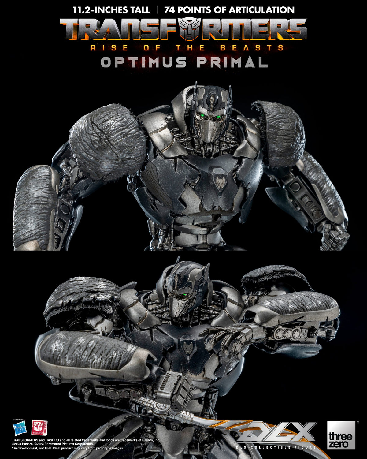Transformers: Rise of the Beasts Optimus Primal THREE ZERO