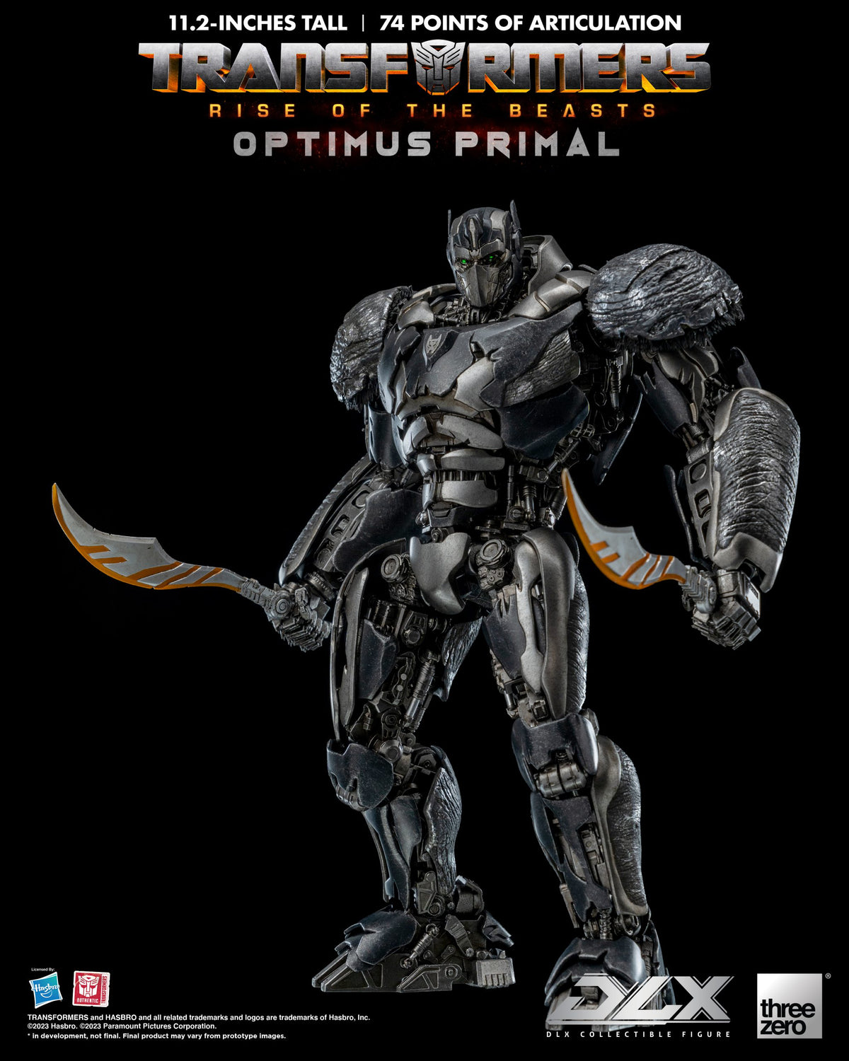 Transformers: Rise of the Beasts Optimus Primal THREE ZERO