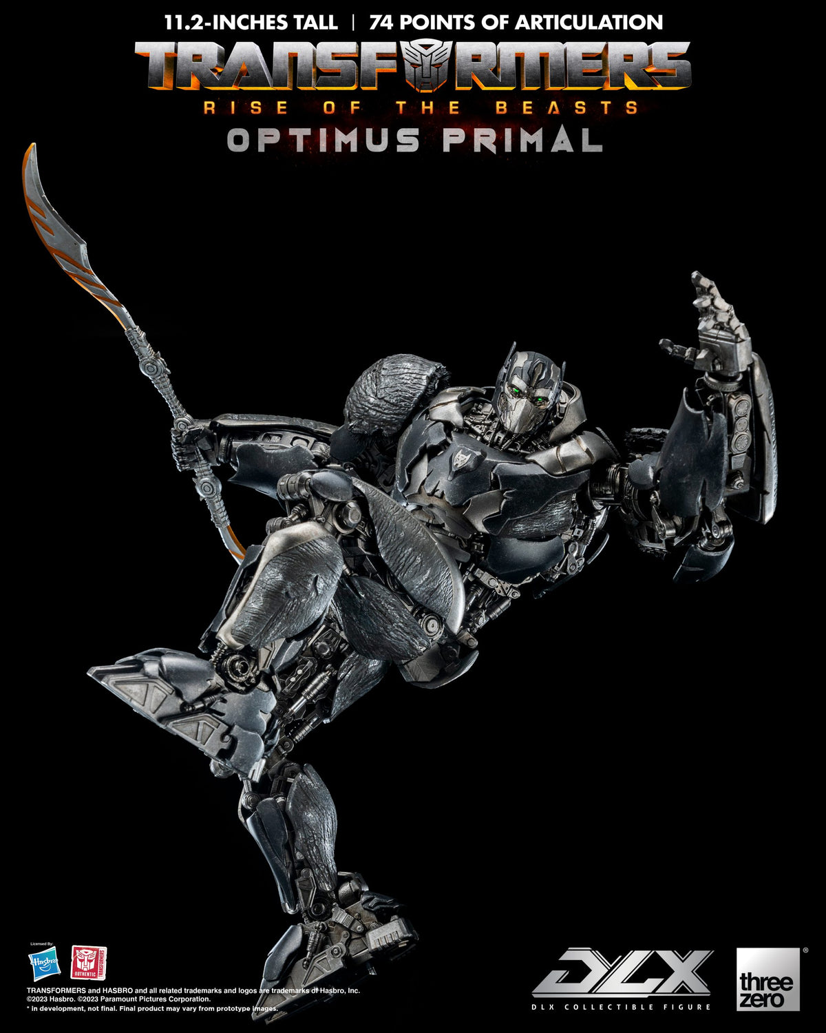 Transformers: Rise of the Beasts Optimus Primal THREE ZERO