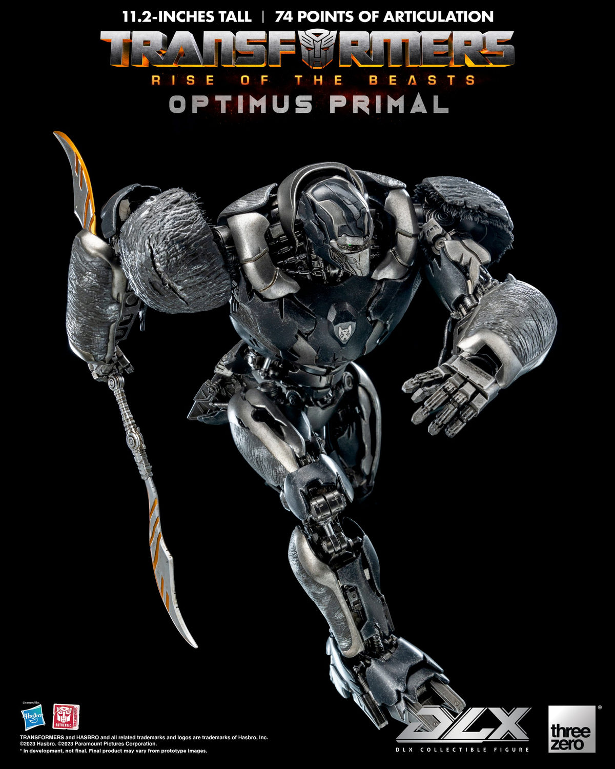 Transformers: Rise of the Beasts Optimus Primal THREE ZERO