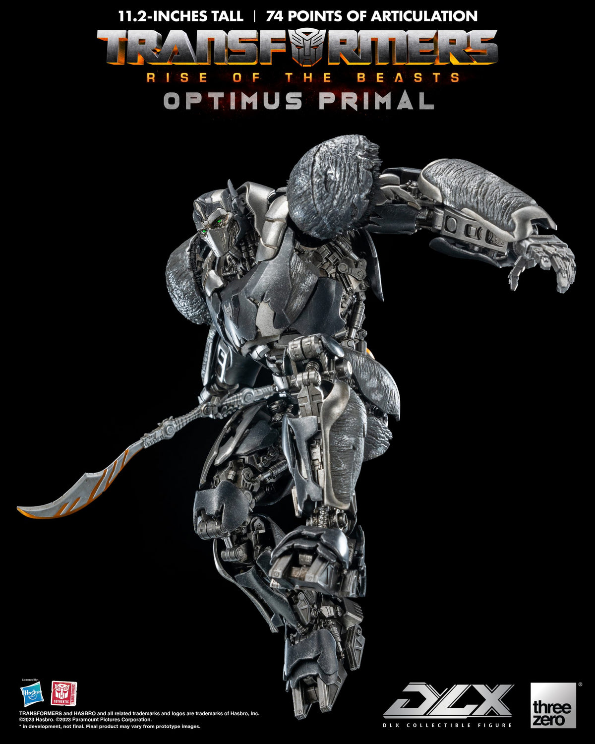 Transformers: Rise of the Beasts Optimus Primal THREE ZERO