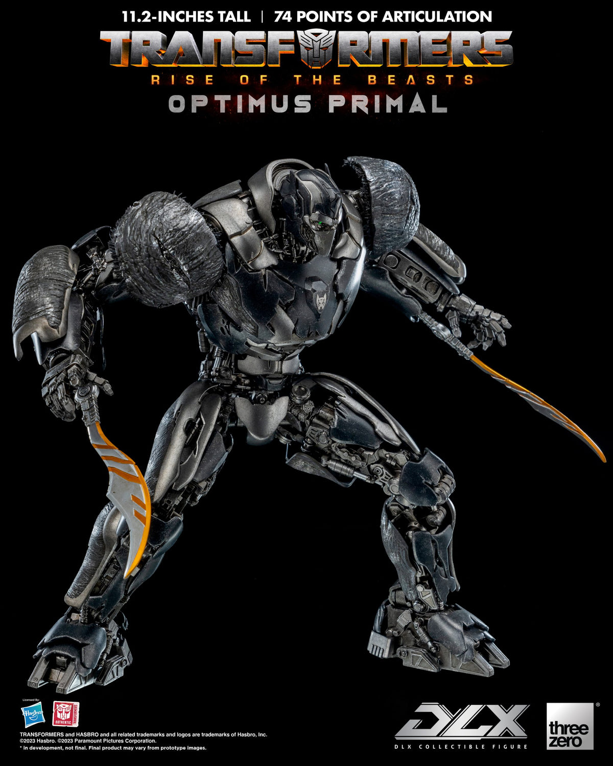 Transformers: Rise of the Beasts Optimus Primal THREE ZERO