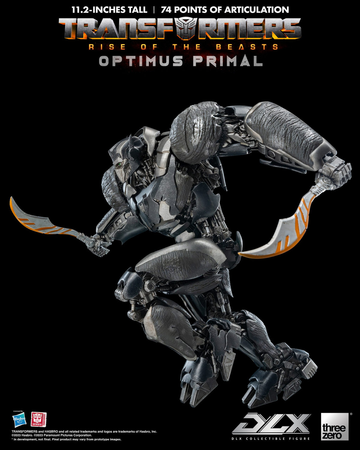 Transformers: Rise of the Beasts Optimus Primal THREE ZERO